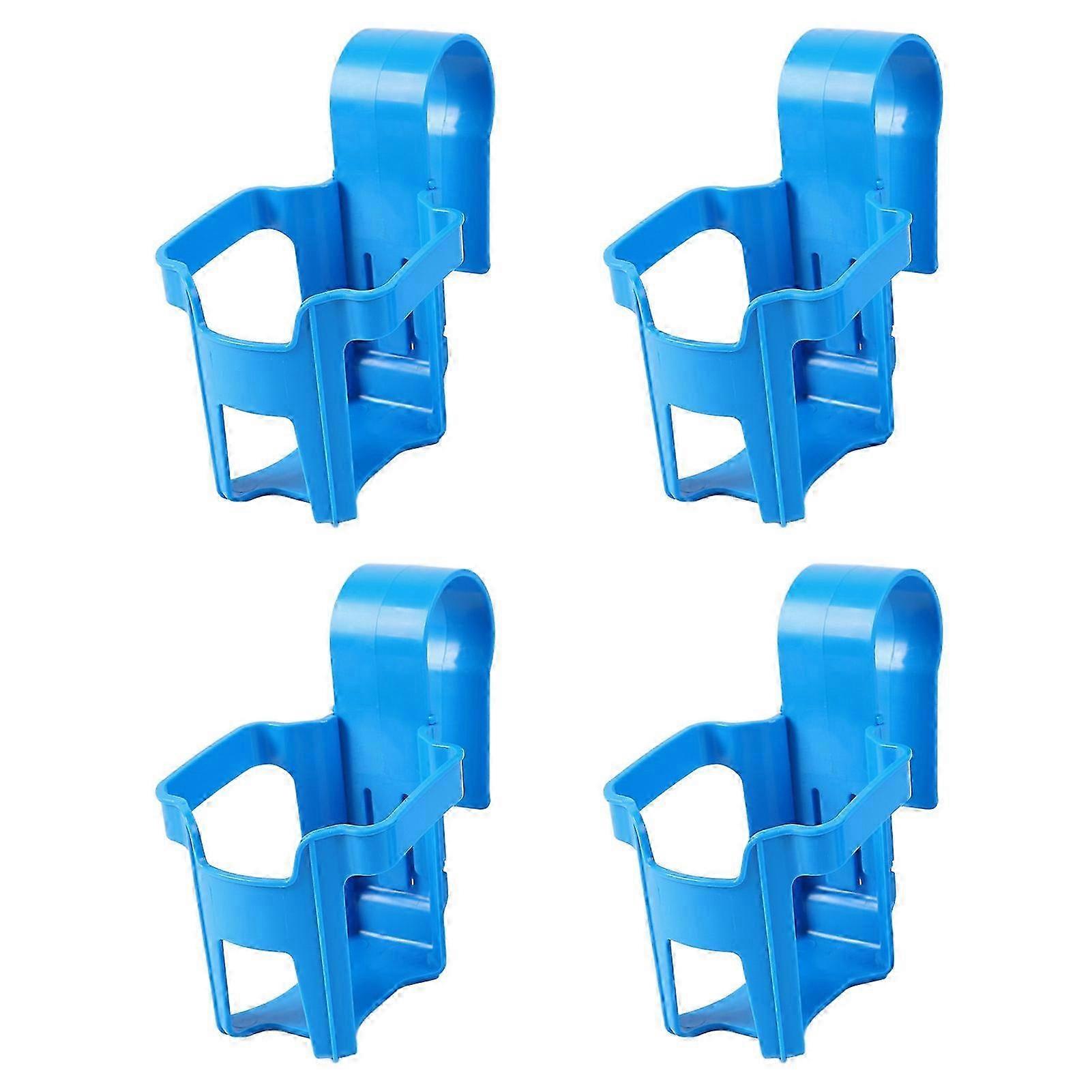 Pool Cup Holder Prevent Spill Poolside Drink Holder Above Ground Pool Accessories for Round Pool Bar Top Rails 4Pcs, Square