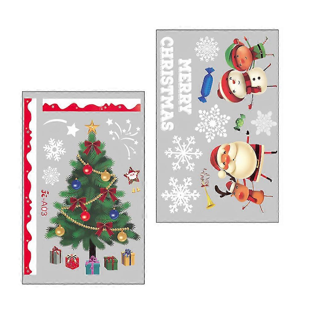 Removable Christmas Clings Ideal For Use In Offices Or Schools Enhancing The Festive Atmosphere Using PVC 1Pack
