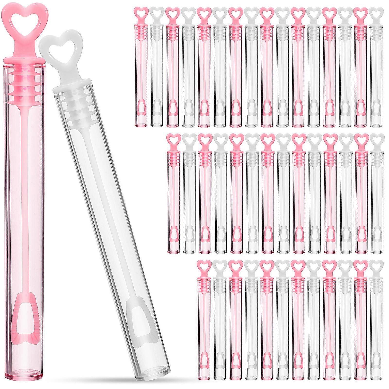 Bubble Party Favors 50Pack Mini Wedding Bubbles Stick Tube For Celebration Assorted Color Portable Water Storage