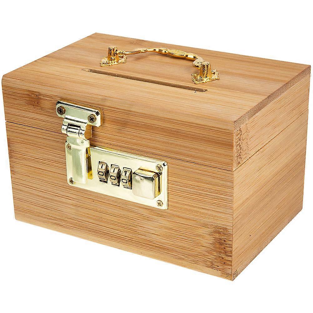 Retro Wooden Pirate Treasure Chest with Lock Large Jewelry & Trinket Storage Box, Durable Bamboo and Iron Material, Keepsake Container for