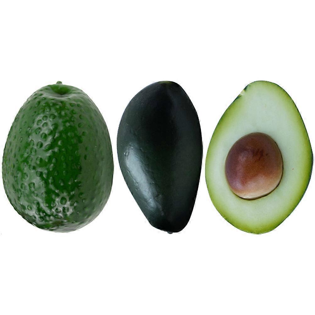 Artificial Avocados Toy Creative Avocados Model for Playing 3Pcs Set