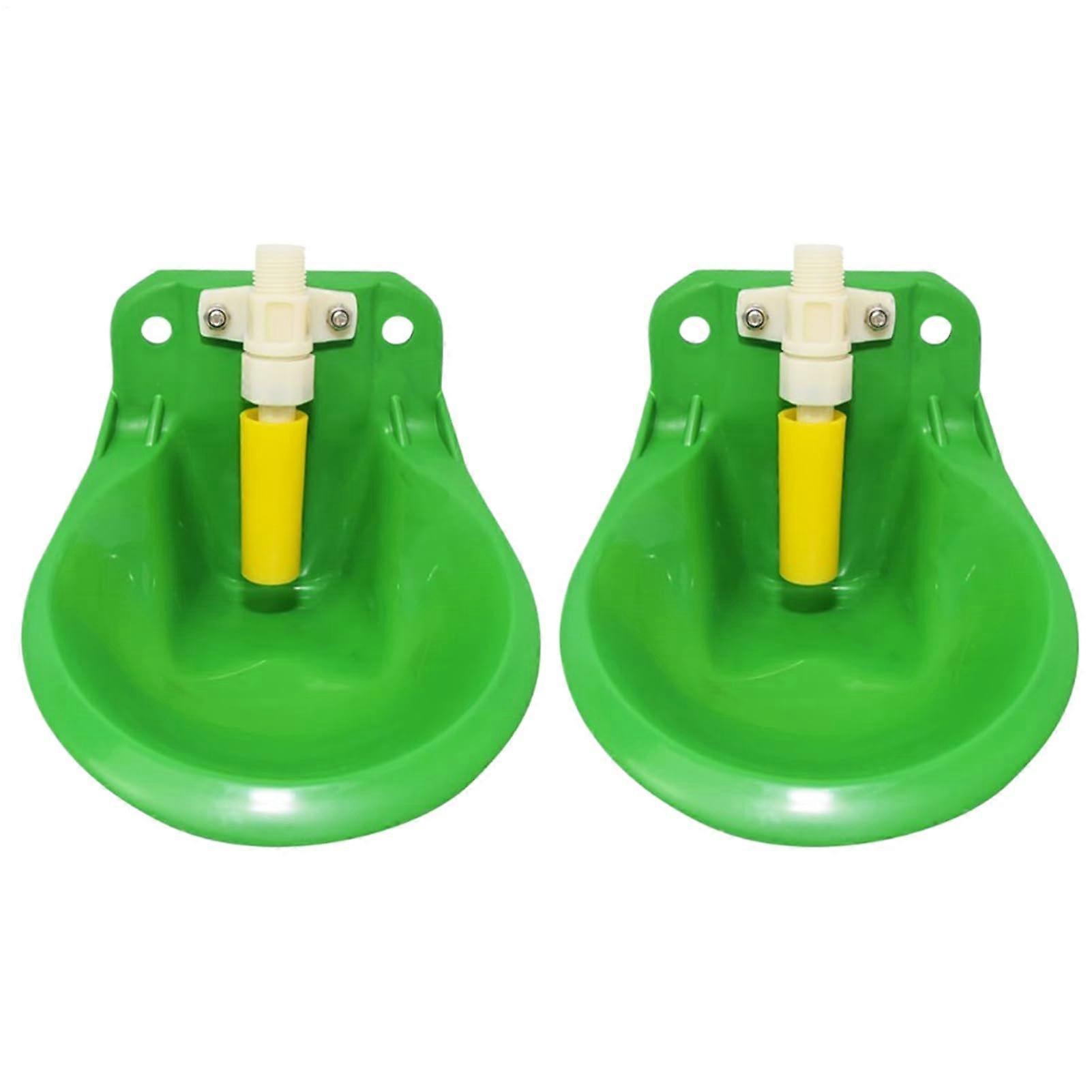 Goat Water Drinker, Sheep Water Bowls 2X Fountain Livestock Feeder Automatic600ml