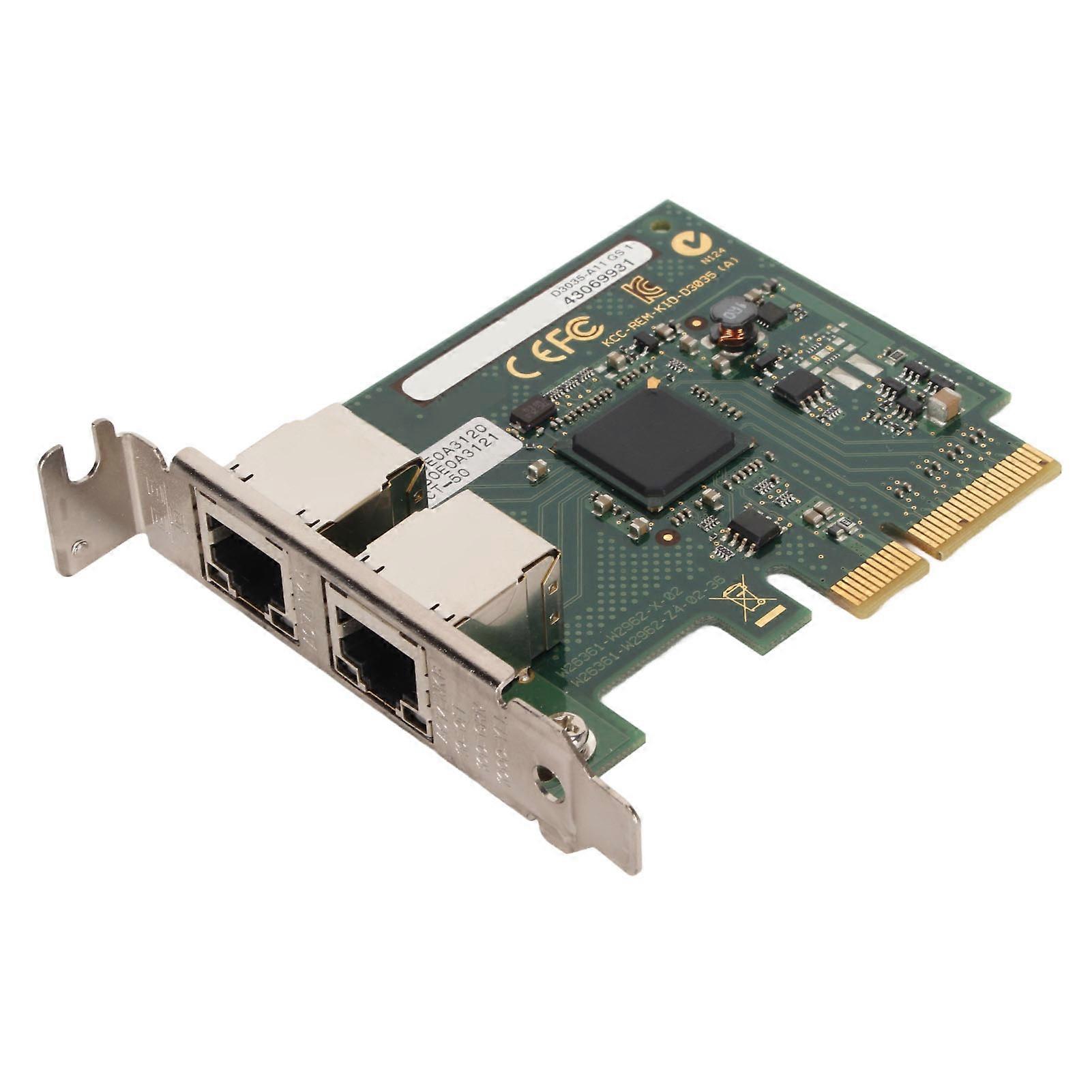 Server Network Adapter PCIe 4x Dual RJ45 10/100/1000Mbps Gigabit