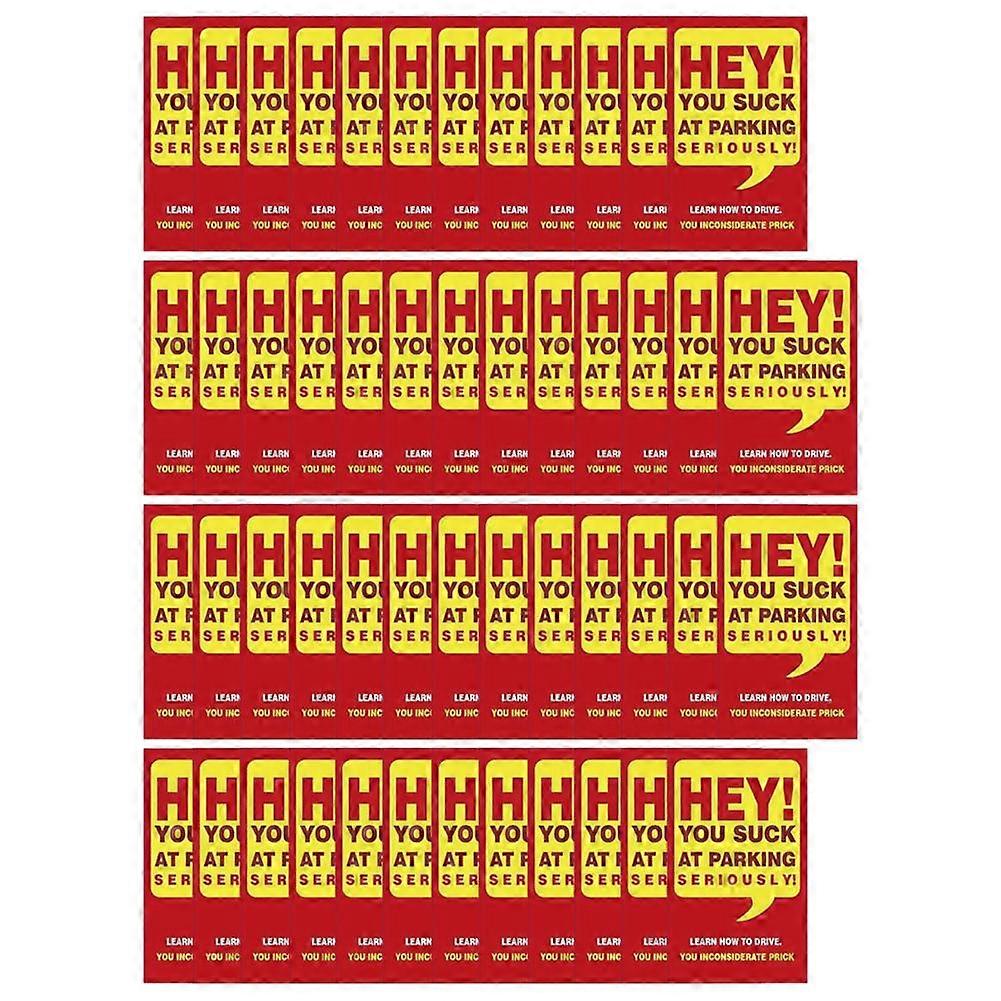 For You Park Like An Idiot Cards 50 Pack Funny Parking Violation Prank Notifications with Multiple Reasons