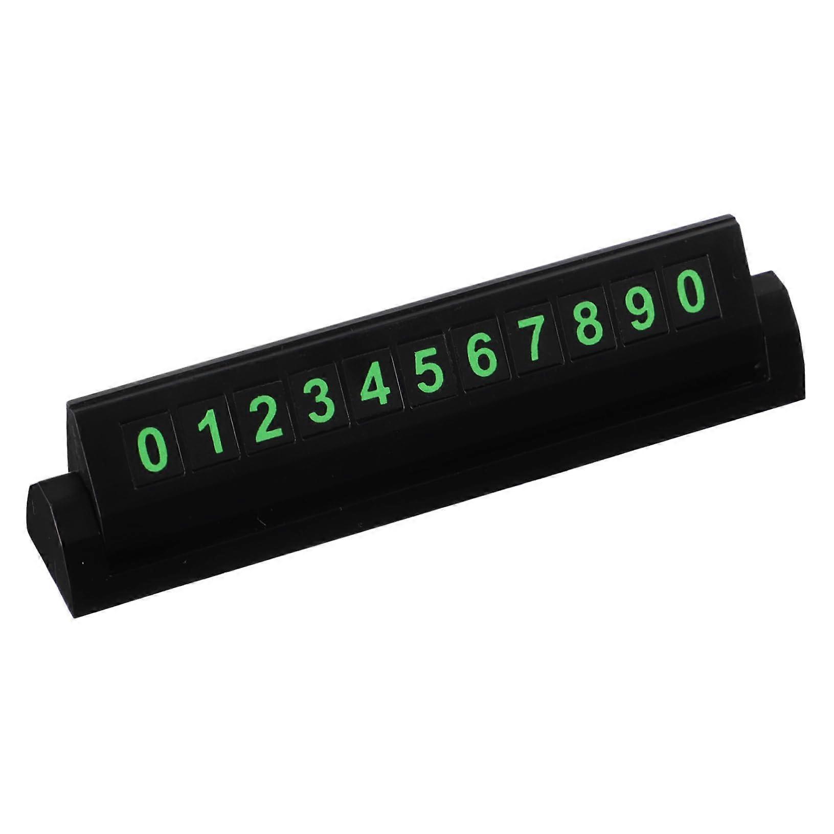 Stop Sign Decoration Car Accessories Temporary Parking Card with Phone Number PVC Soft Adhesive Sticker for Vehicles