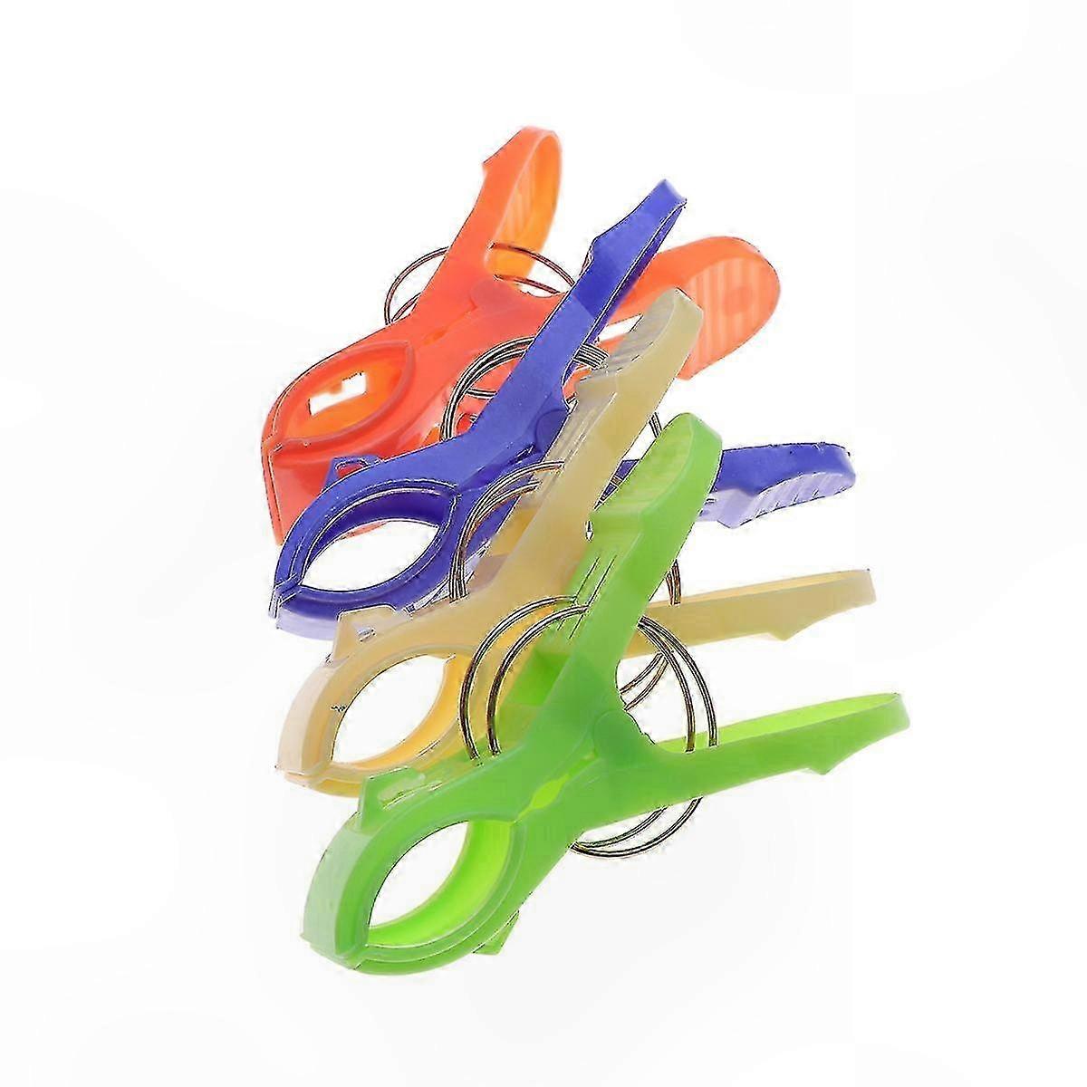 8-Pack Big Bright Plastic Clips for Beach Towels and Quilts