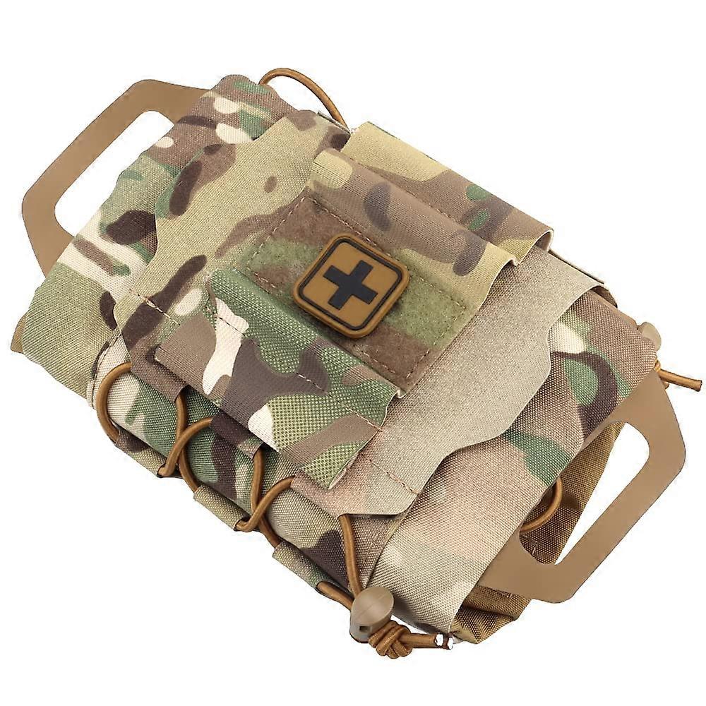 Mini IFAK Med Pouch,Micro Trauma Pouch, Rapid Deploy MOLLE Medical First Aid (Empty) Kit BP87
