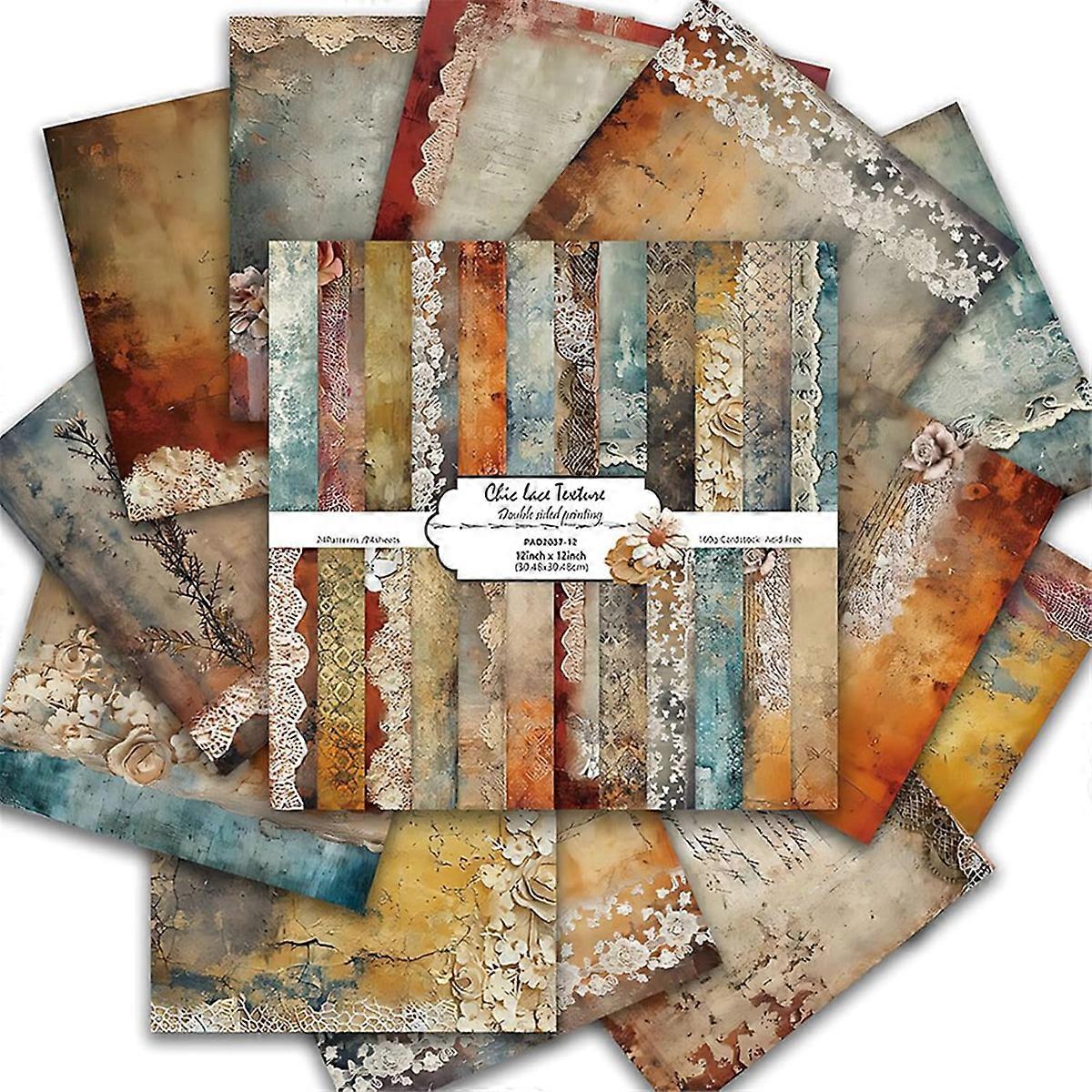 Scrapbook Paper 12x12 Inch, 24 Sheets DIY Origami Decorative Craft