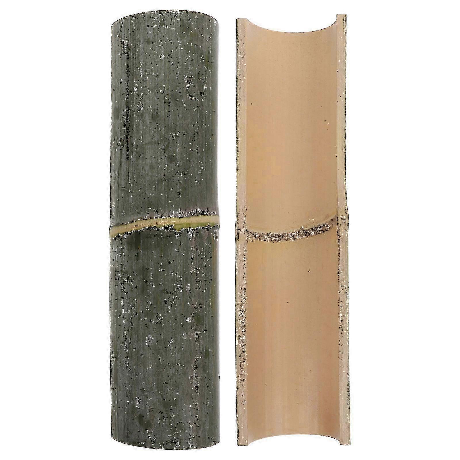 חצי במבוק צינור מים מזרקת אביזרים לגינון גינה 30x8x4 ס"מ 2Pack-טוב