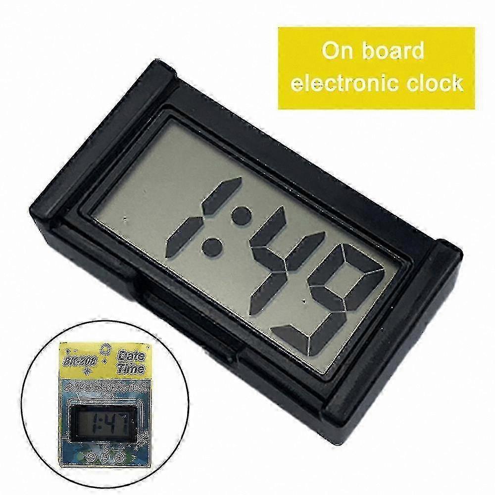 Digital Clock with Calendar for Car Dashboard, Self-Adhesive LCD Display
