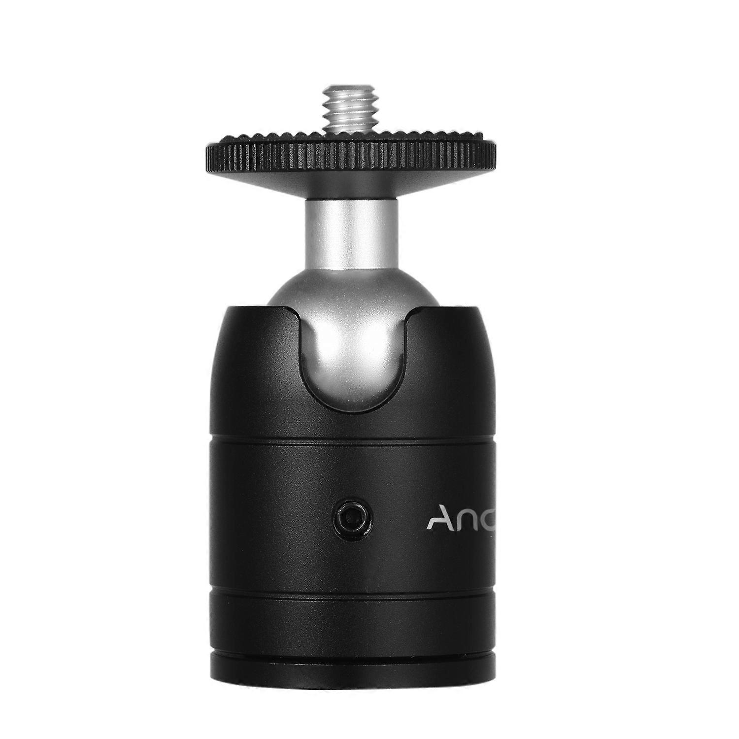 Andoer Tripod Ball Head 360 Degree Swivel, Compatible with DSLR Camera Tripod, Selfie Stick, Monopod, Smooth Rotation, Quick Release