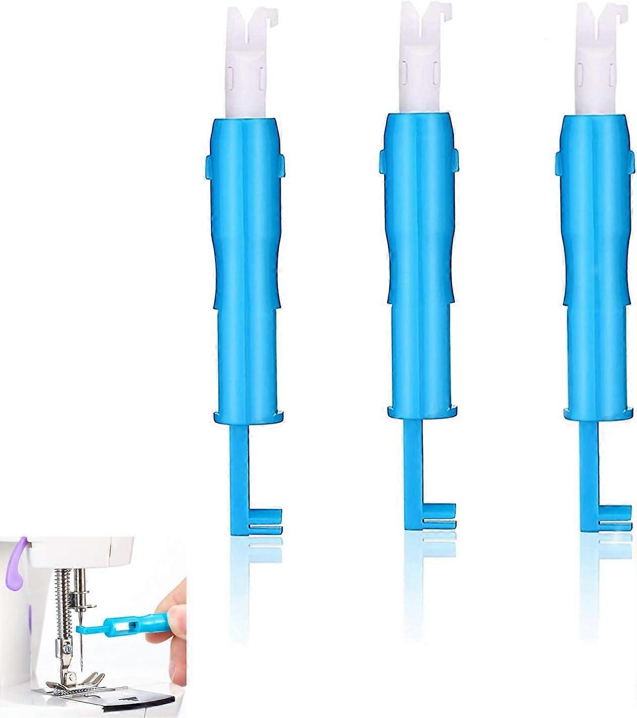 3 Piece Threader, Sewing Machine Needle Inserter, Automatic Needle Threader