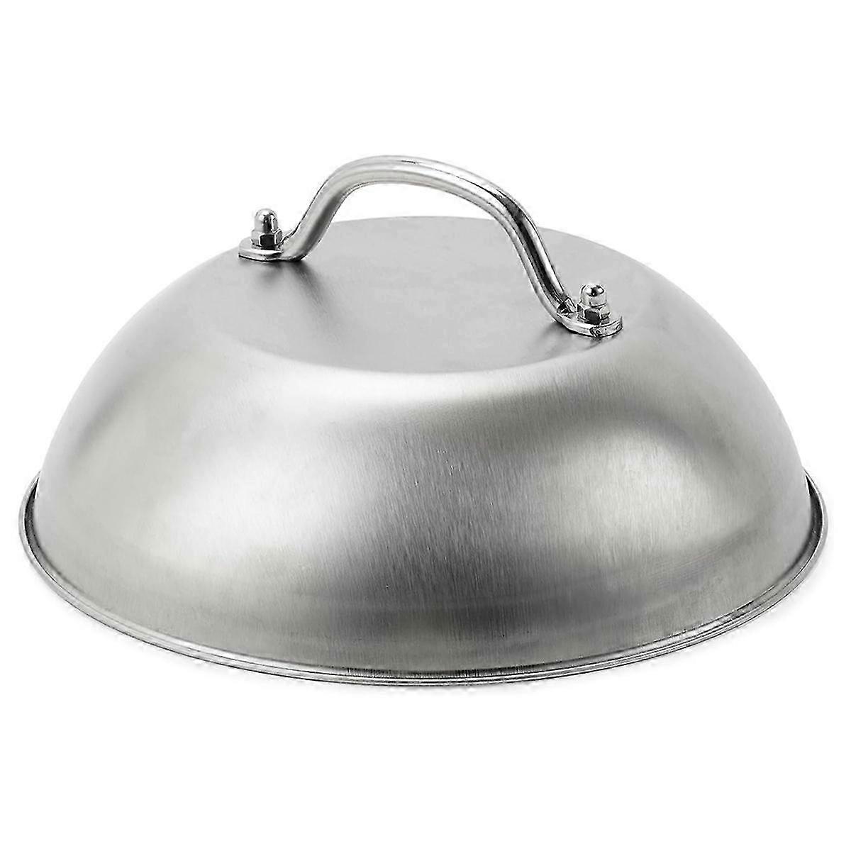Griddle Accessories: Heavy-Duty 9in Wide Stainless Steel Bas for Smashed Burger Melting Cheese Dome Cover