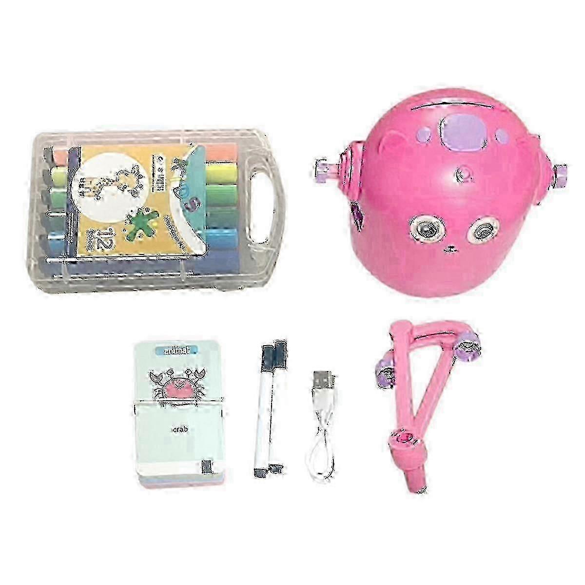 2025 Interactive Educational Drawing Robot, 100 Drawing Cards,intelligent Drawing Robot, Early Educational Drawing