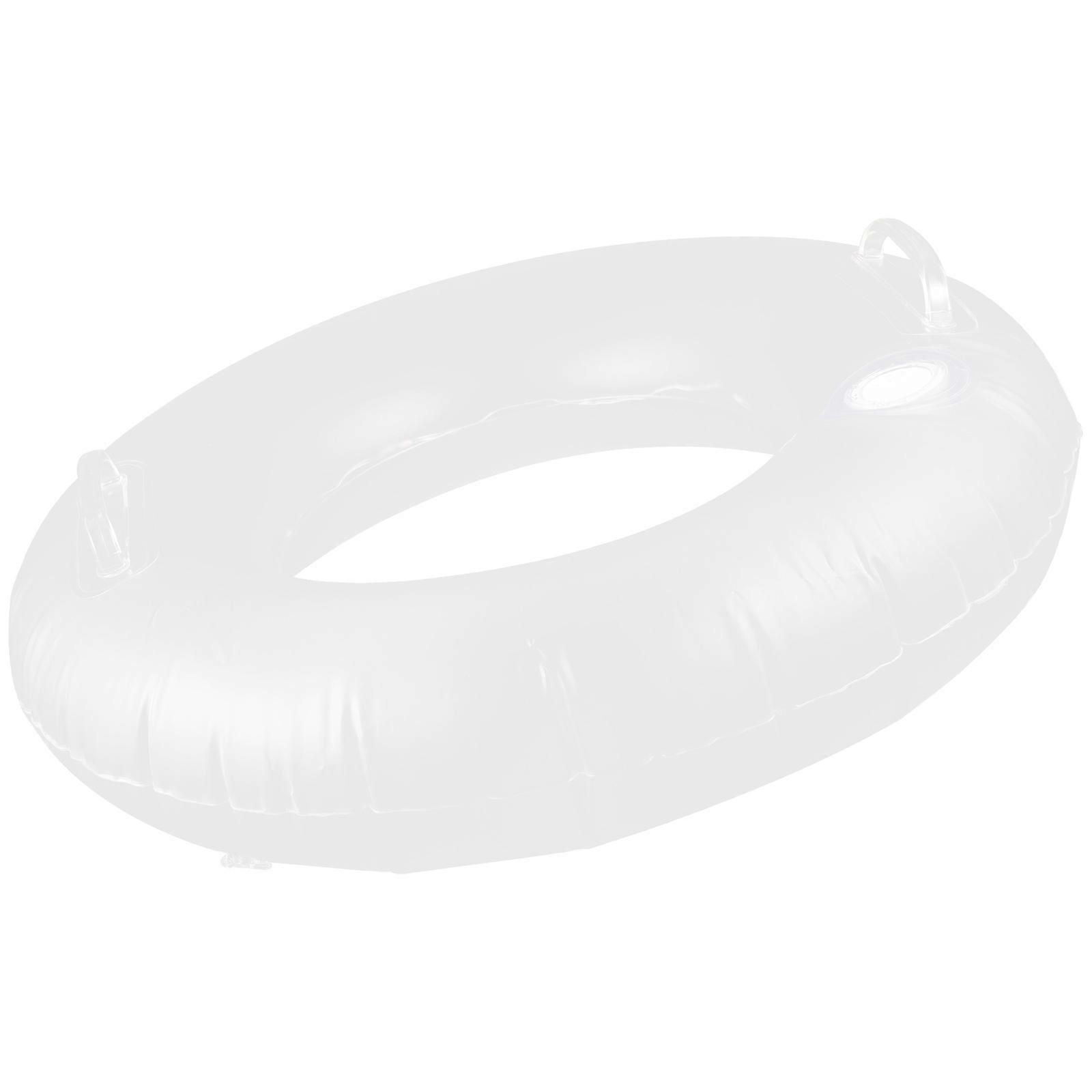 Inflatable Floating Ring with Luminous Design for Summer Pool Party White