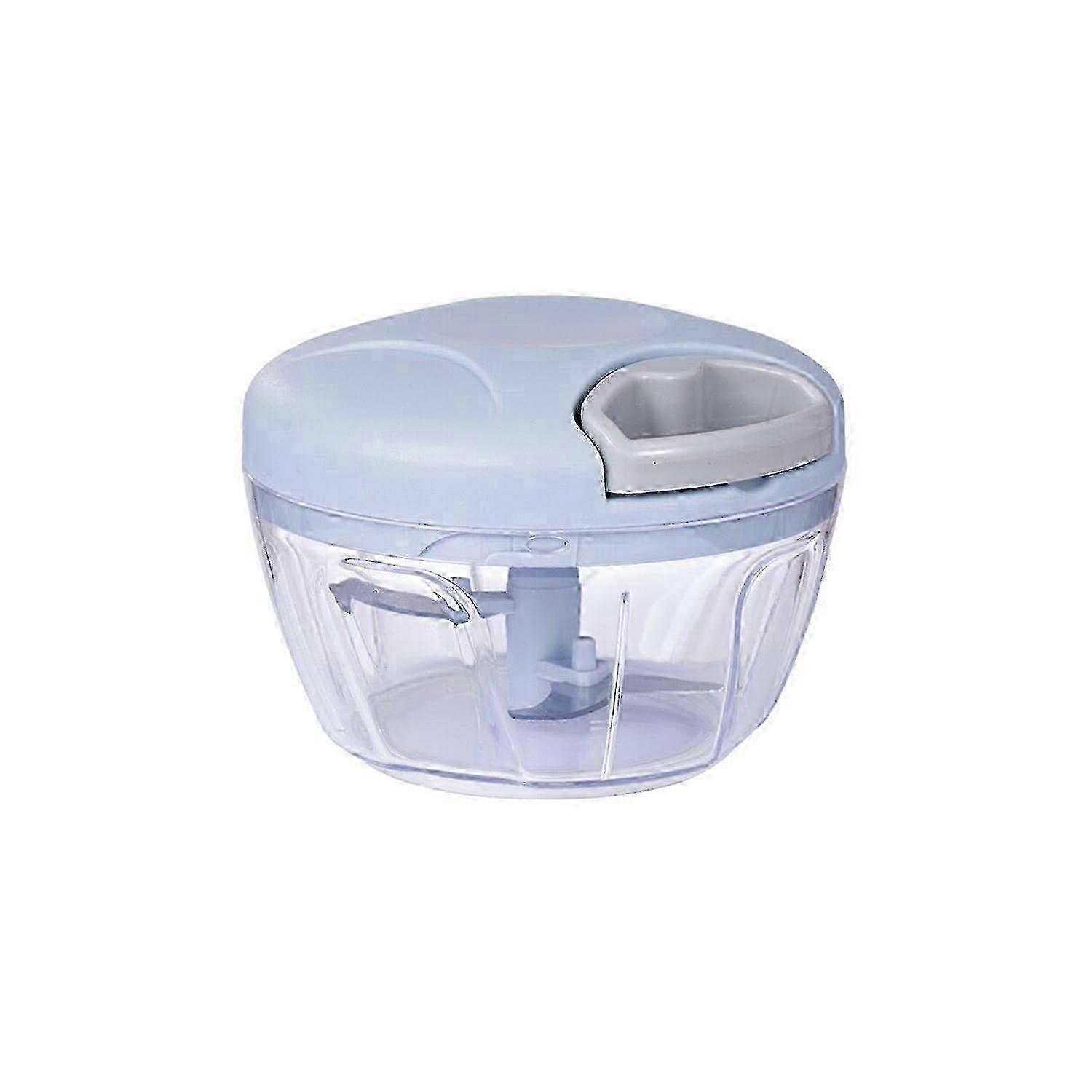 Manual Pull Cord Food Chopper with Container for Chopping Garlic, Vegetables & Herbs