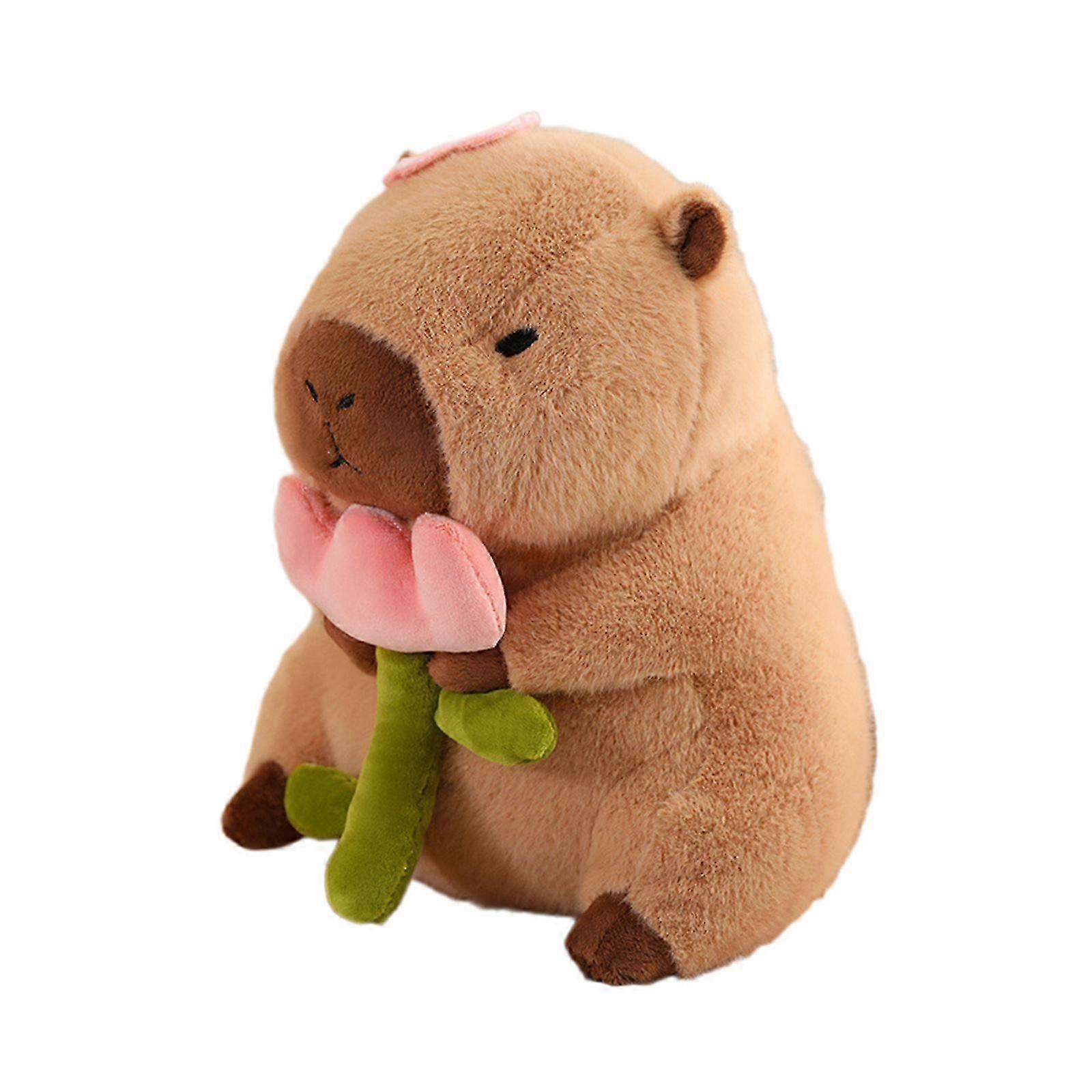 Soft Plush Toy Children Capybara Doll Stuffed Animal Toy Throw Pillow Room Decoration Lovely Baby Sleep Toy Mascots Gift