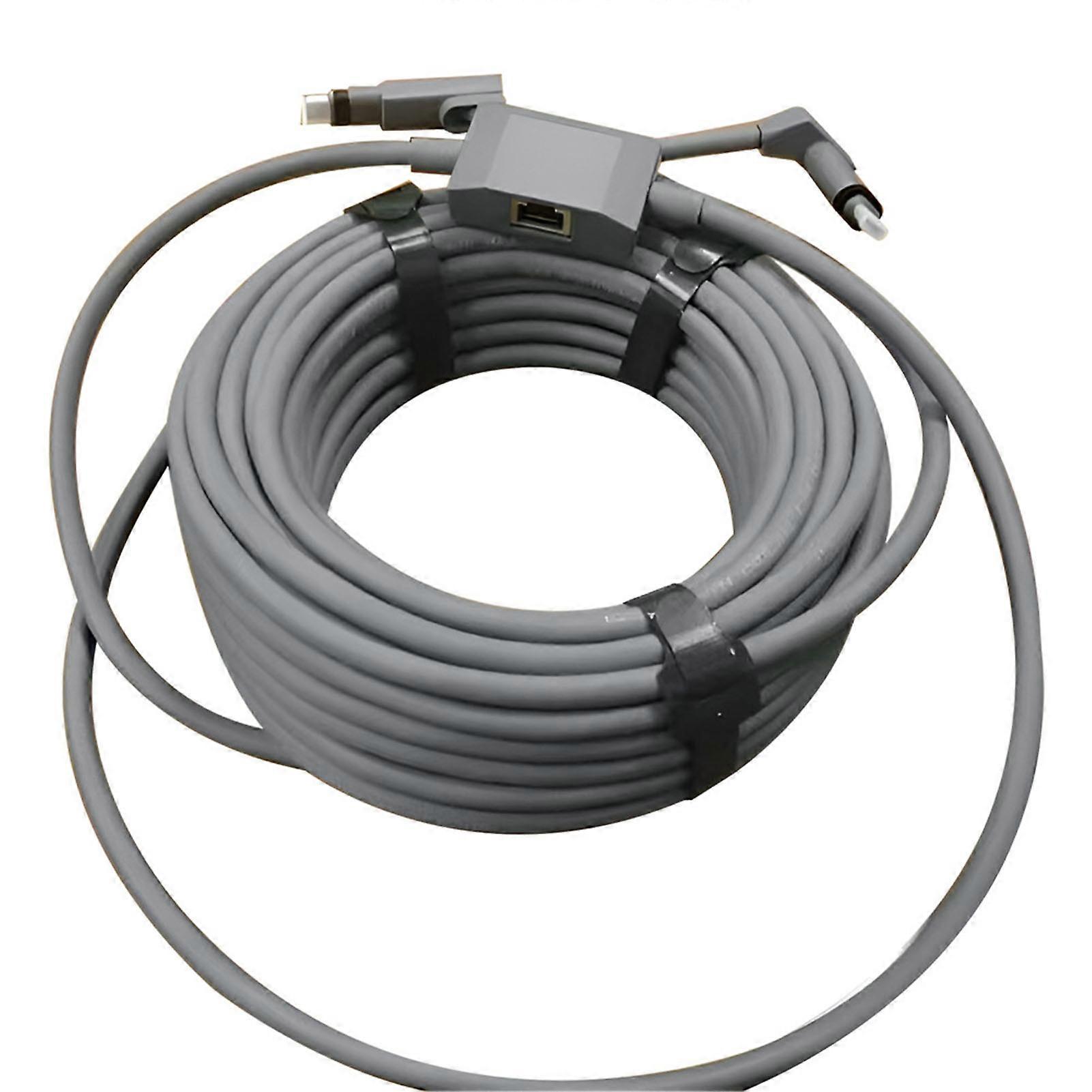 2-in-1 Ethernet Adapter & 50FT+3FT Replacement Cable for V2 Dish