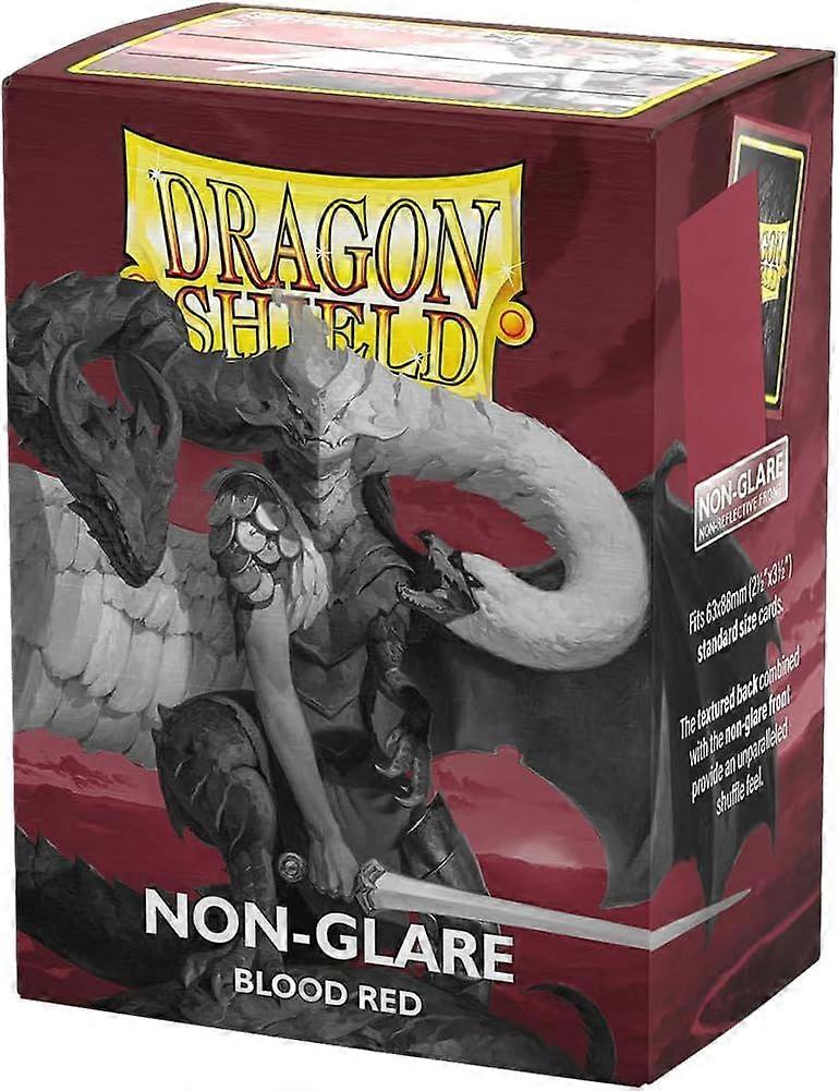 Dragon Shield Matte Non-Glare Sleeves Standard Size - Blood Red (Pack of 100)