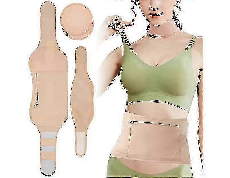 Rizinusöl Wrap Pack Kit, wiederverwendbare Kompresse für Taille, Brust und Hals, Set mit 4 Stück