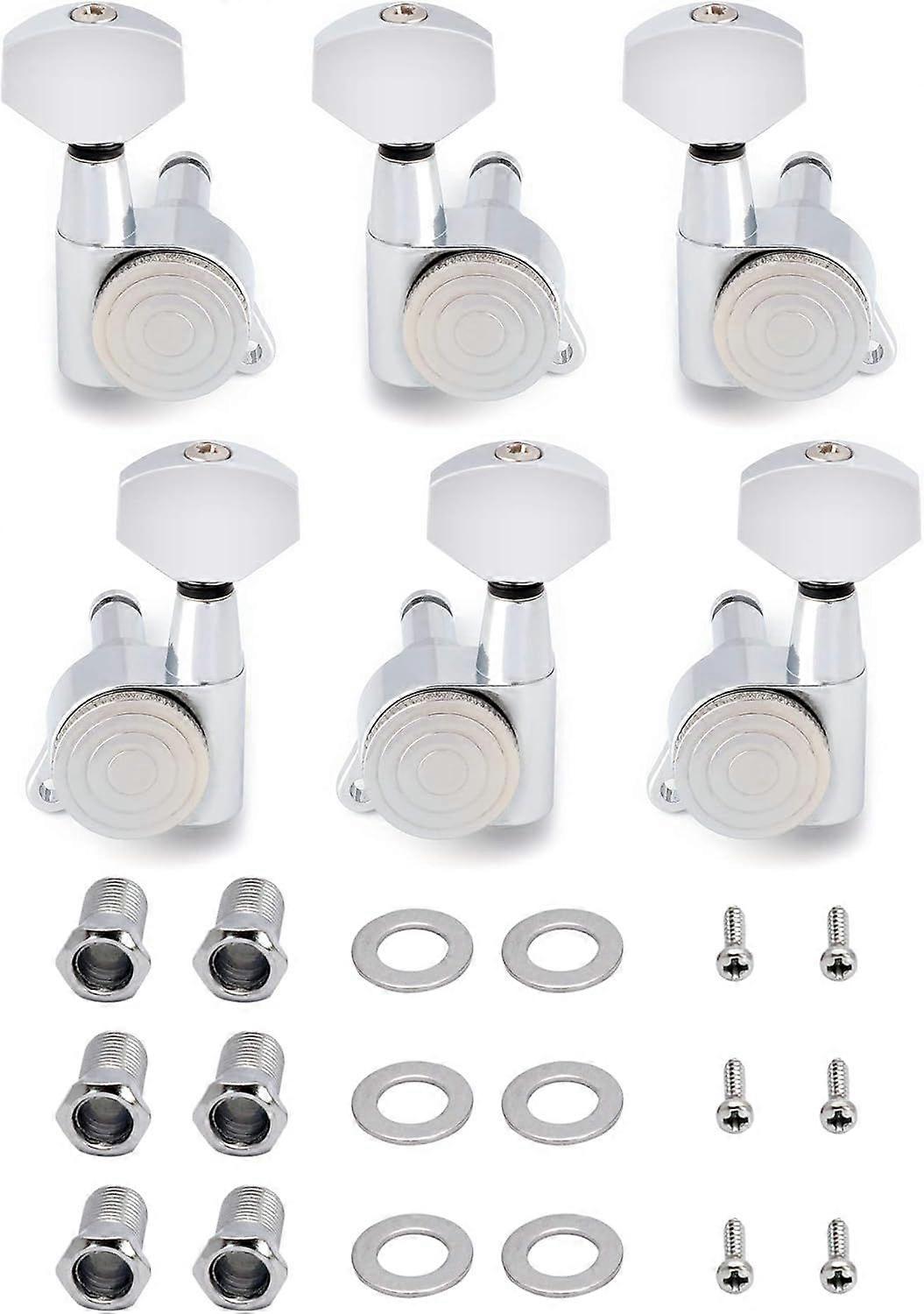 Locking Guitar String Tuning Pegs Tuning Keys  Tuners 1:18 Gear Ration 3L 3R for