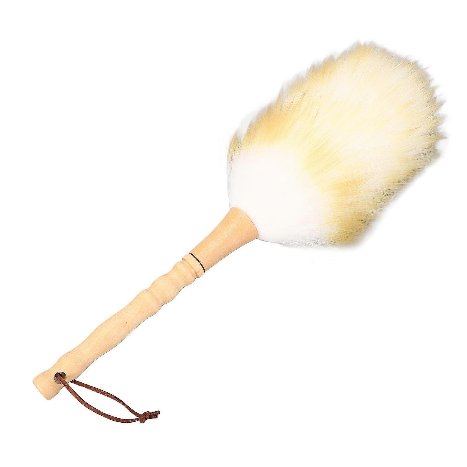 Multifunctional Lambswool Duster with Long Beechwood Handle for Home