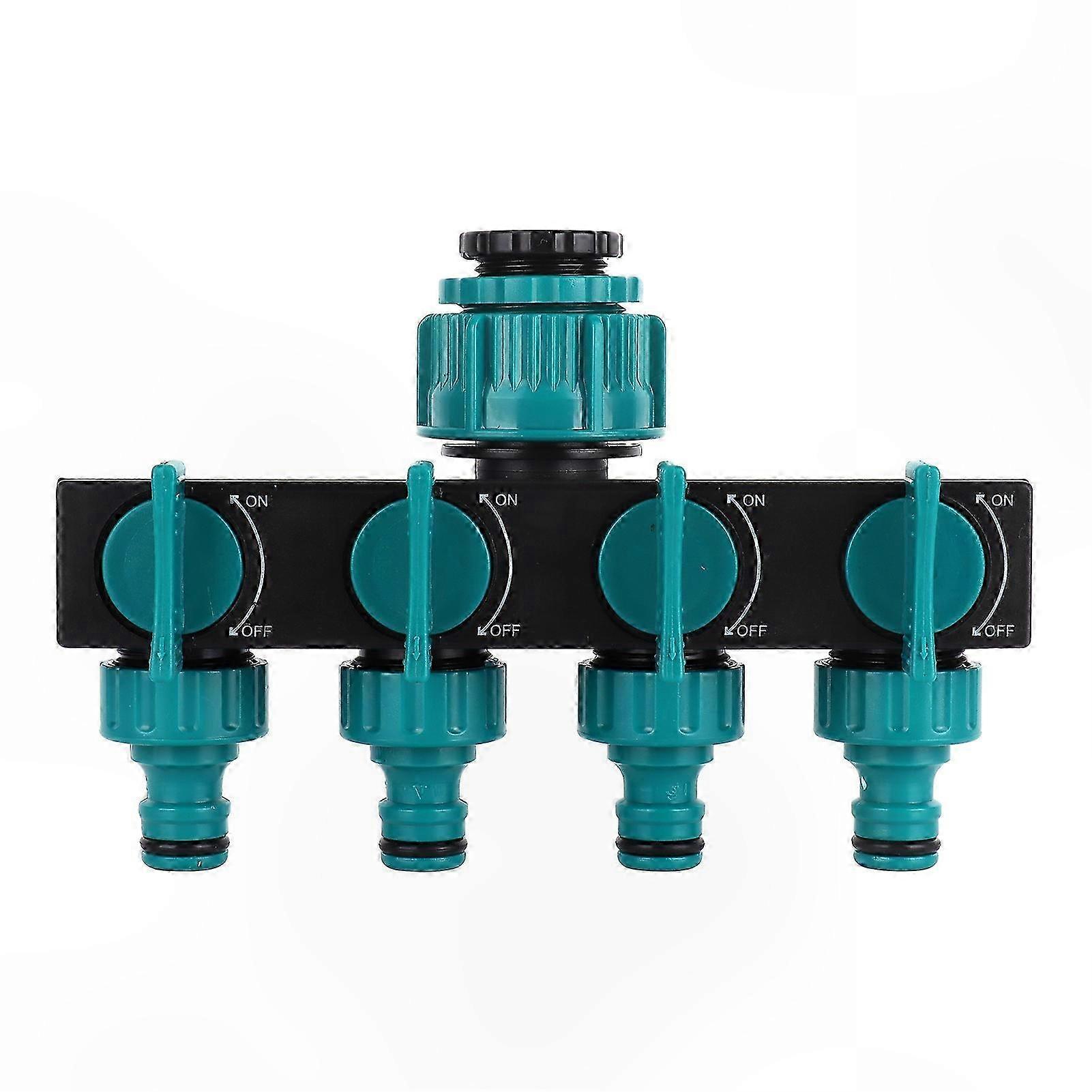 4-Way Garden Hose Splitter for Irrigation and Watering Tasks