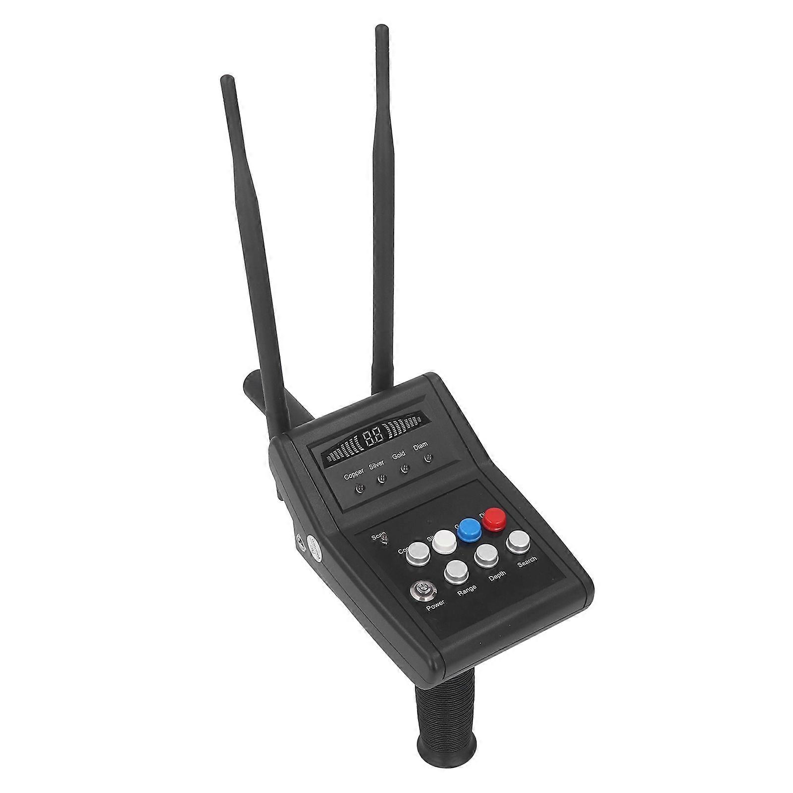 Underground Metal Detector 12.6V 2000mAh Black UK Plug 1000m Range