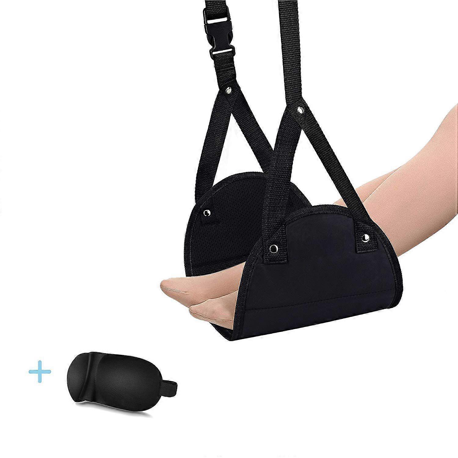 Ergonomic Foot Rest, Travel Footrest Airplane Leg Rest Flight Foot Hammock Carry-On Under Desk Acce
