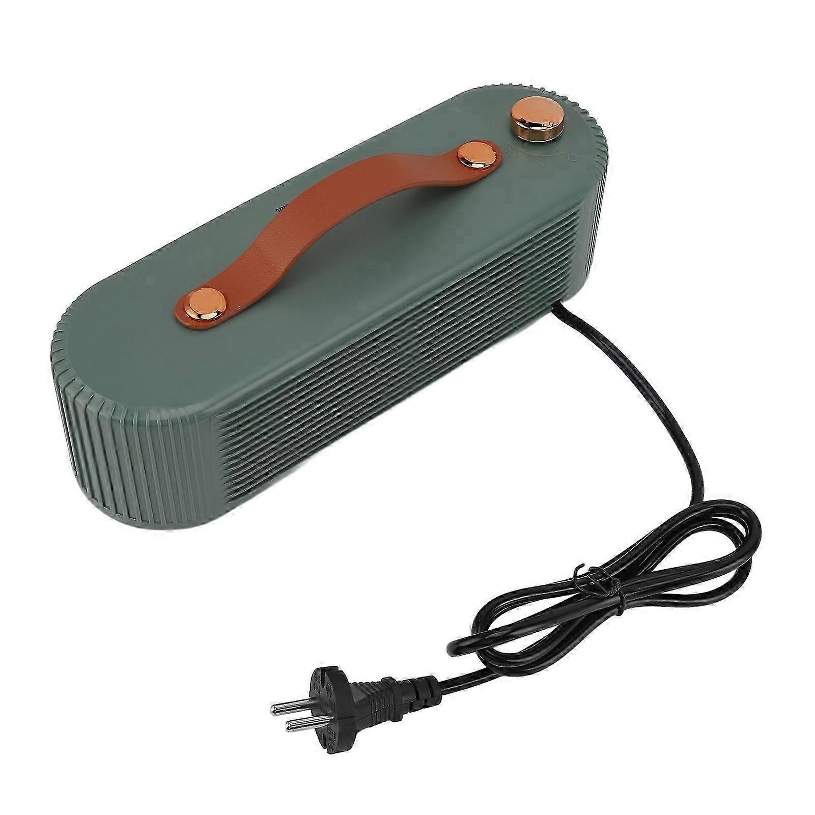 Desktop Multifunctional Space Heater 800W Electric Heaters 2 Gear Adjustable Desktop Electric Heater Green EU Plug 220V SZRH A-S