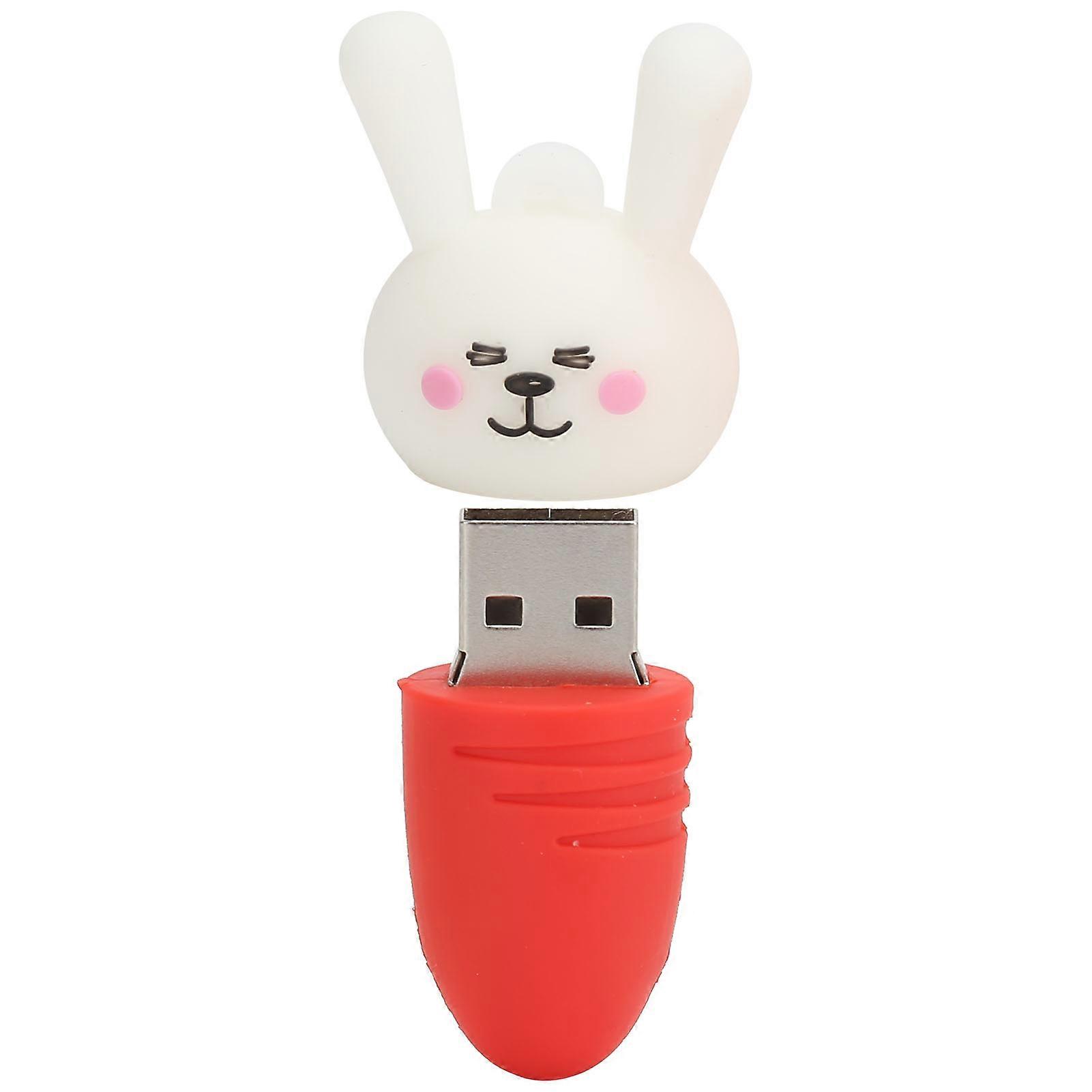 Cute Bunny Shaped 16GB USB 2.0 Flash Drive for Data Storage