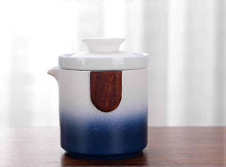 Gradient Ceramic Quick-off Cup Portable Travel Office Tea Set