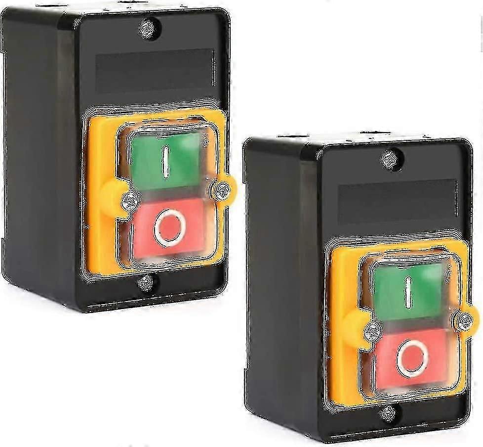 Waterproof Push Button Switch 220V/380V 10A for Motor Control On/Off with IP65