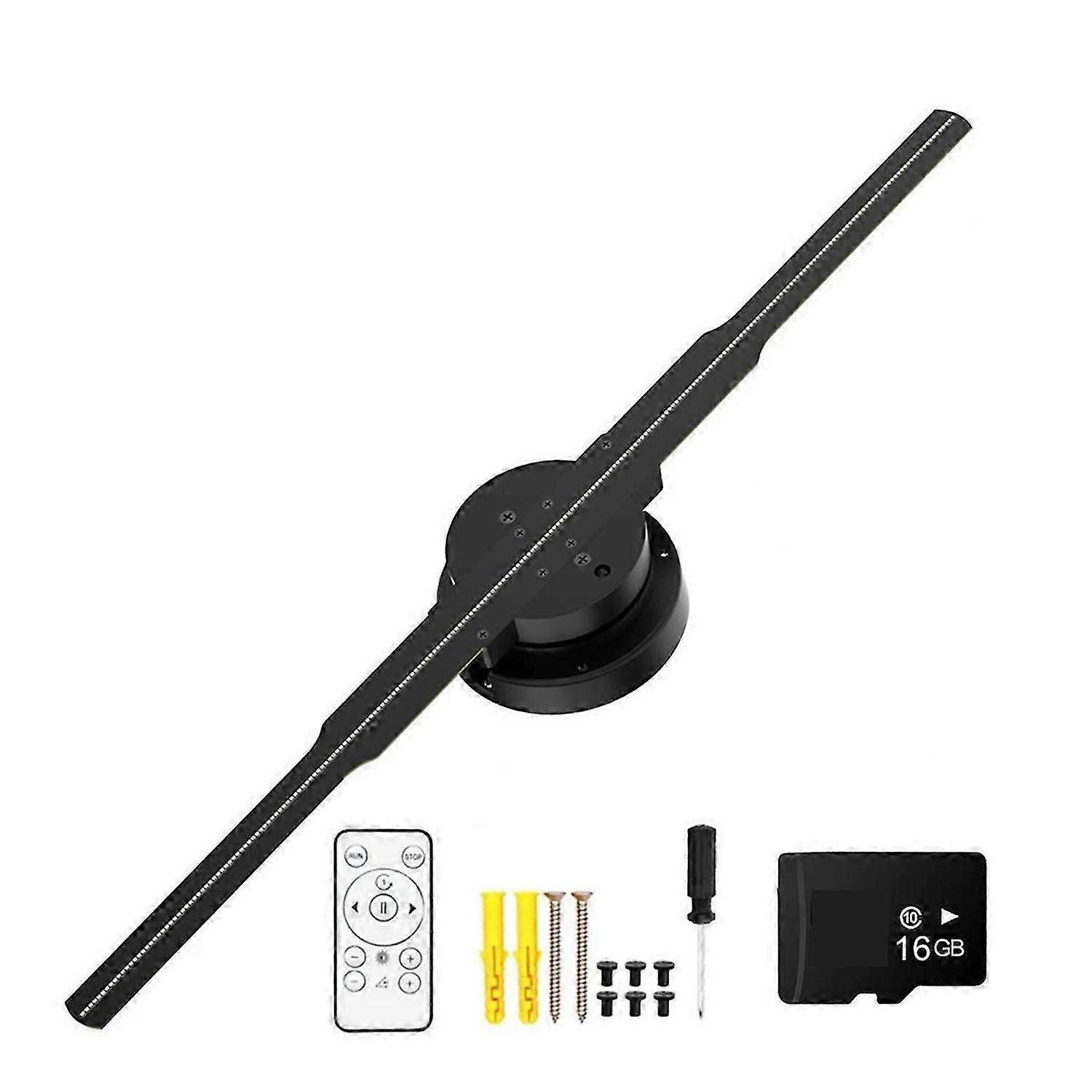 3D HD Holographic Projector 244LED Holographic Player Fan EU Plug