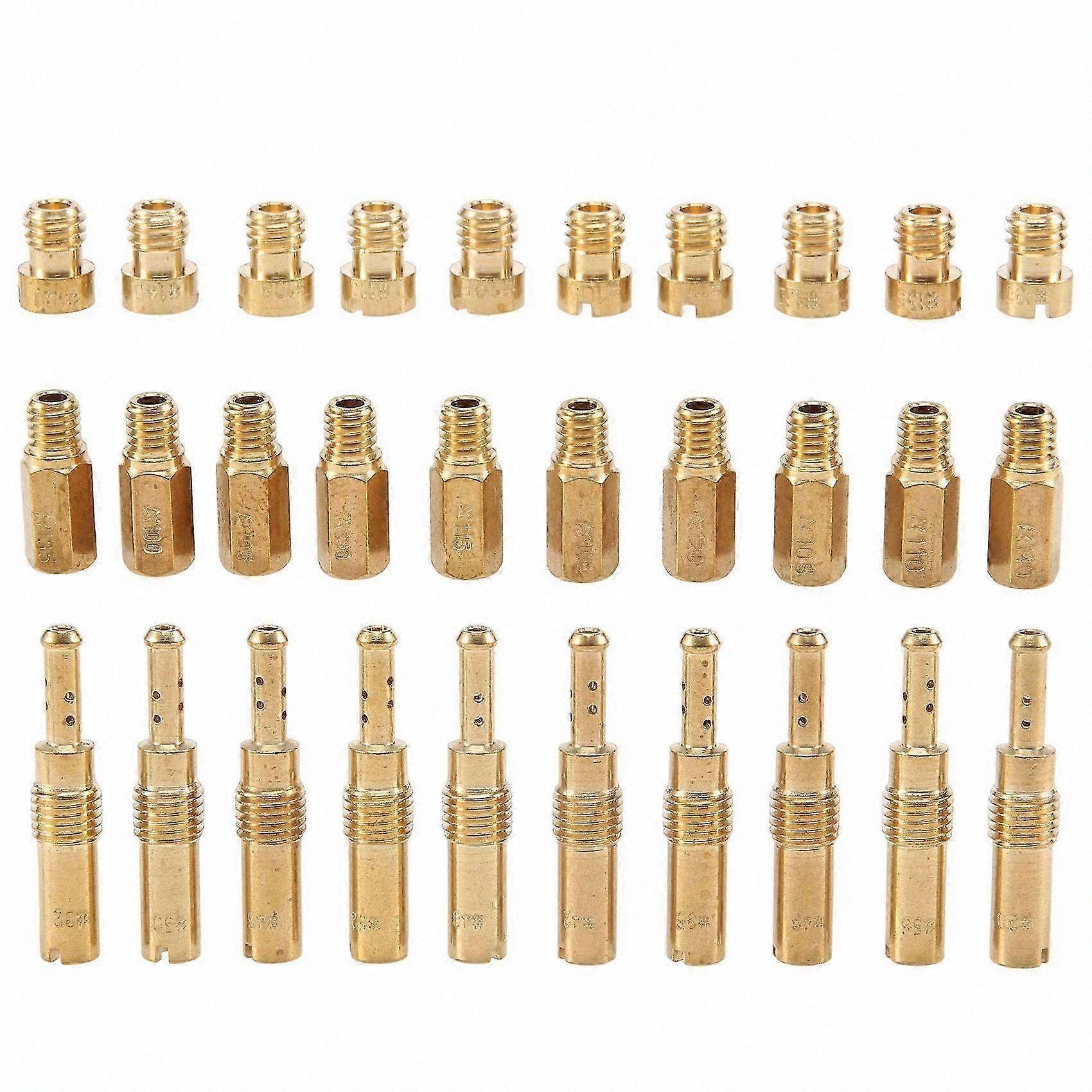 30 Main Jets and 10 Slow Pilot Jets for PWK Keihin OKO CVK PWM Carburetors