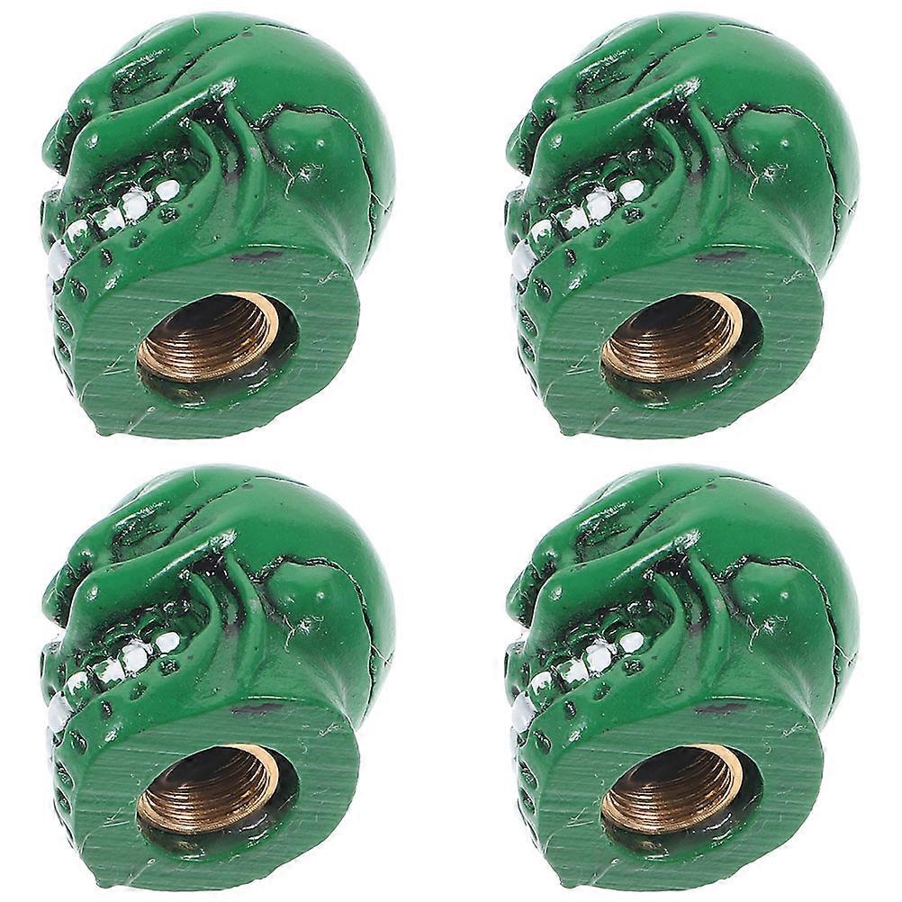 Resin Skull Tire Valve Stem Caps for Car Leak-Proof 8Pcs Set
