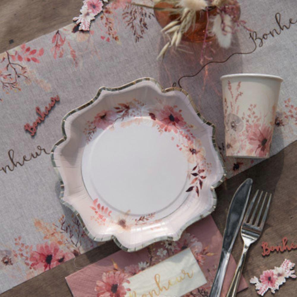 Floral Love Plates x10