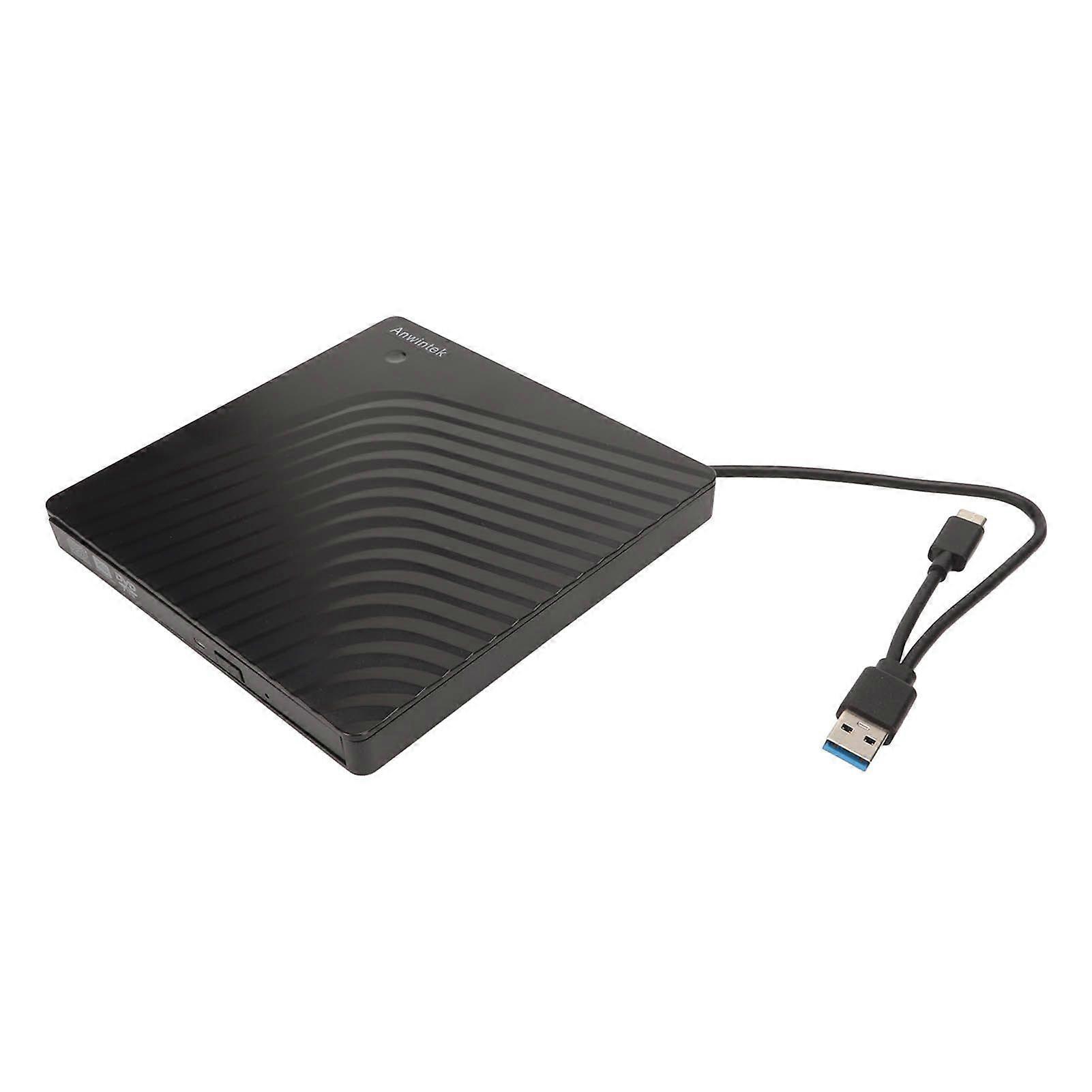External DVD Drive High Speed Removable 9.5mm Thick Mobile External Optical Drive Case for Desktop Laptop