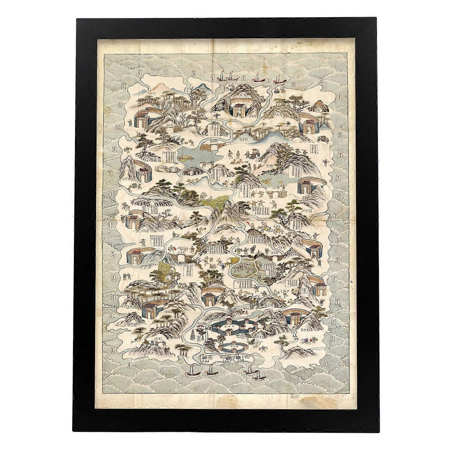 Hainan 1820-1875 Echelle Affiche