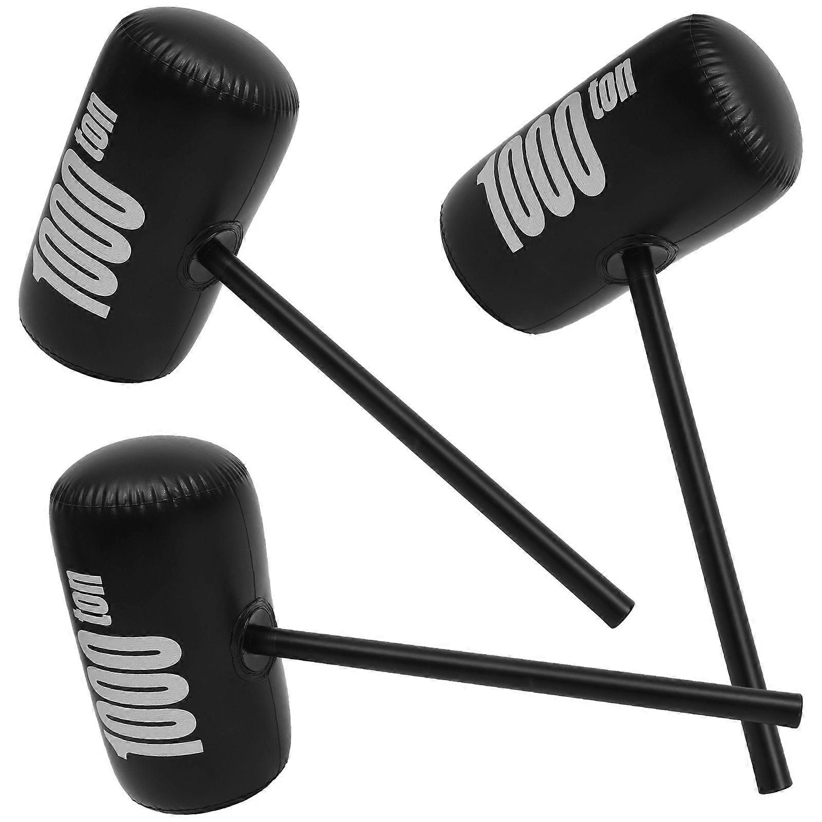 3pcsインフレータブルハンマーユニークなインフレータブルおもちゃ誕生日パーティーハンマー小道具パーティーの好意