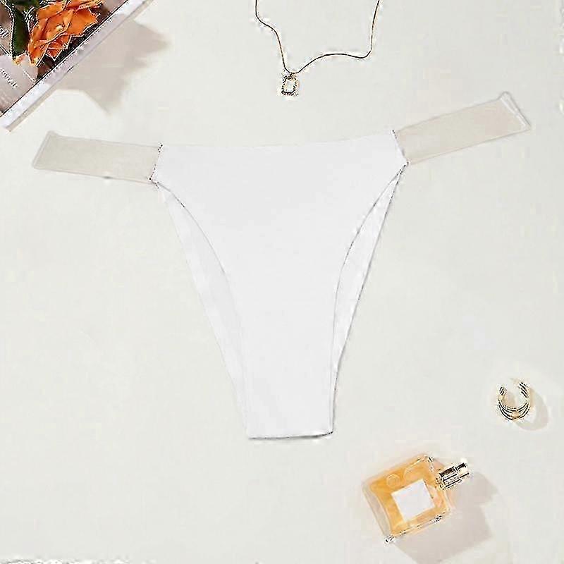 Invisible Seamless Thong with Transparent Waistband for Women in Sizes X-Small to Large