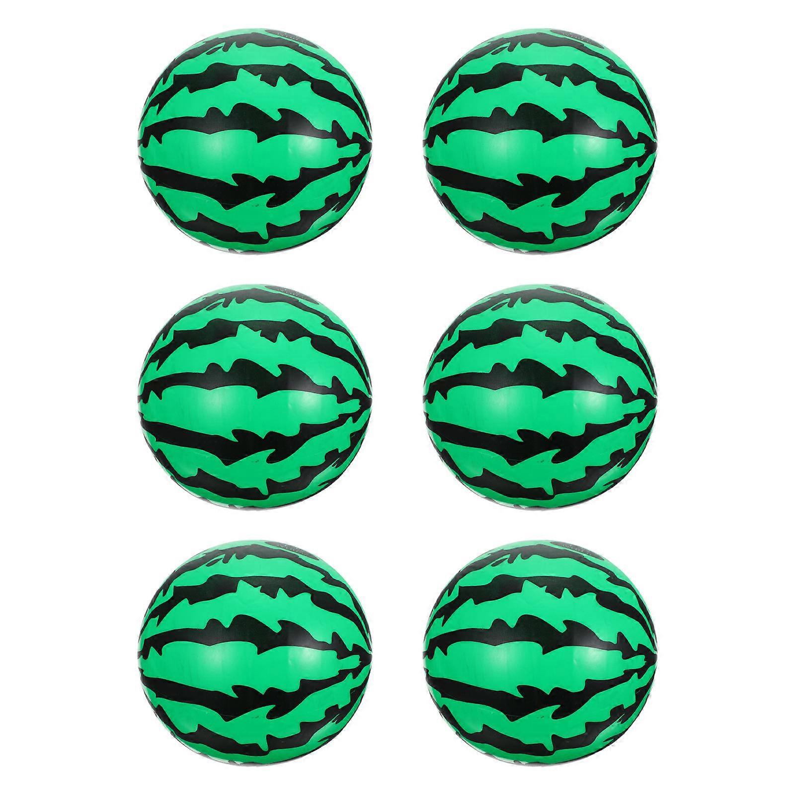 Children Summer Plaything Round Shape for Beach Time Pvc Green for Family Fun 6Pcs