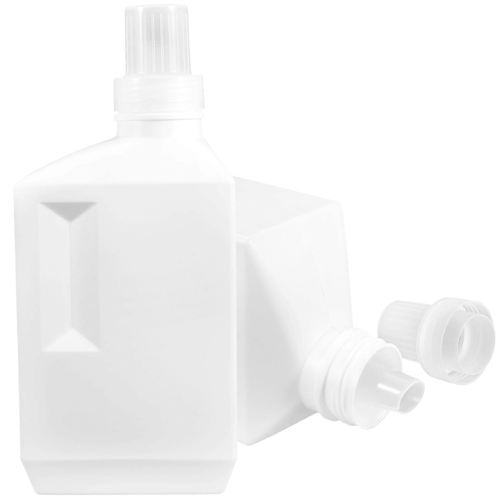Storage Bottle Laundry Detergent Bottles for Storage 2Pcs White Simple Design