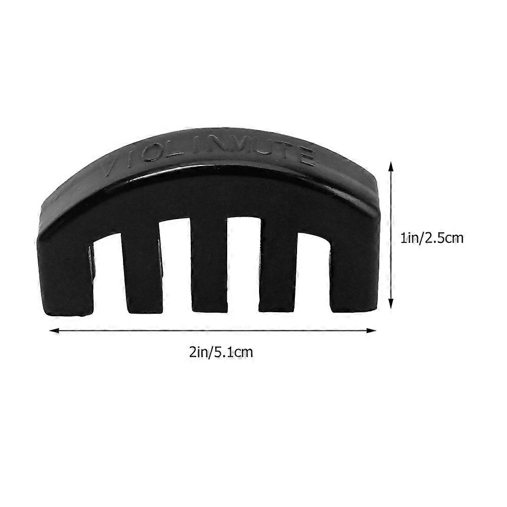 Violin Practice Rubber Mutes for Violin Use 20Pcs Black Set