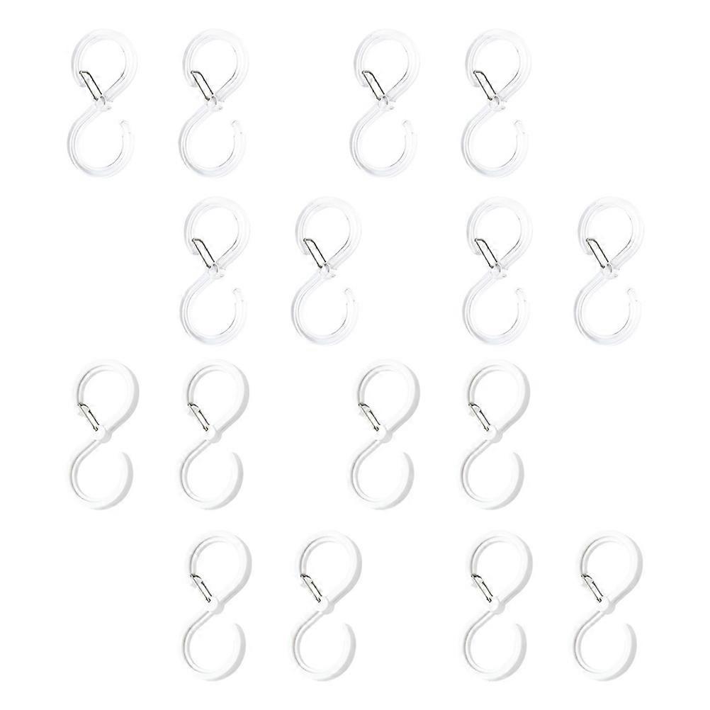 Curtain Hanger Curtain Locking Hook for Bathroom Use 32Pcs