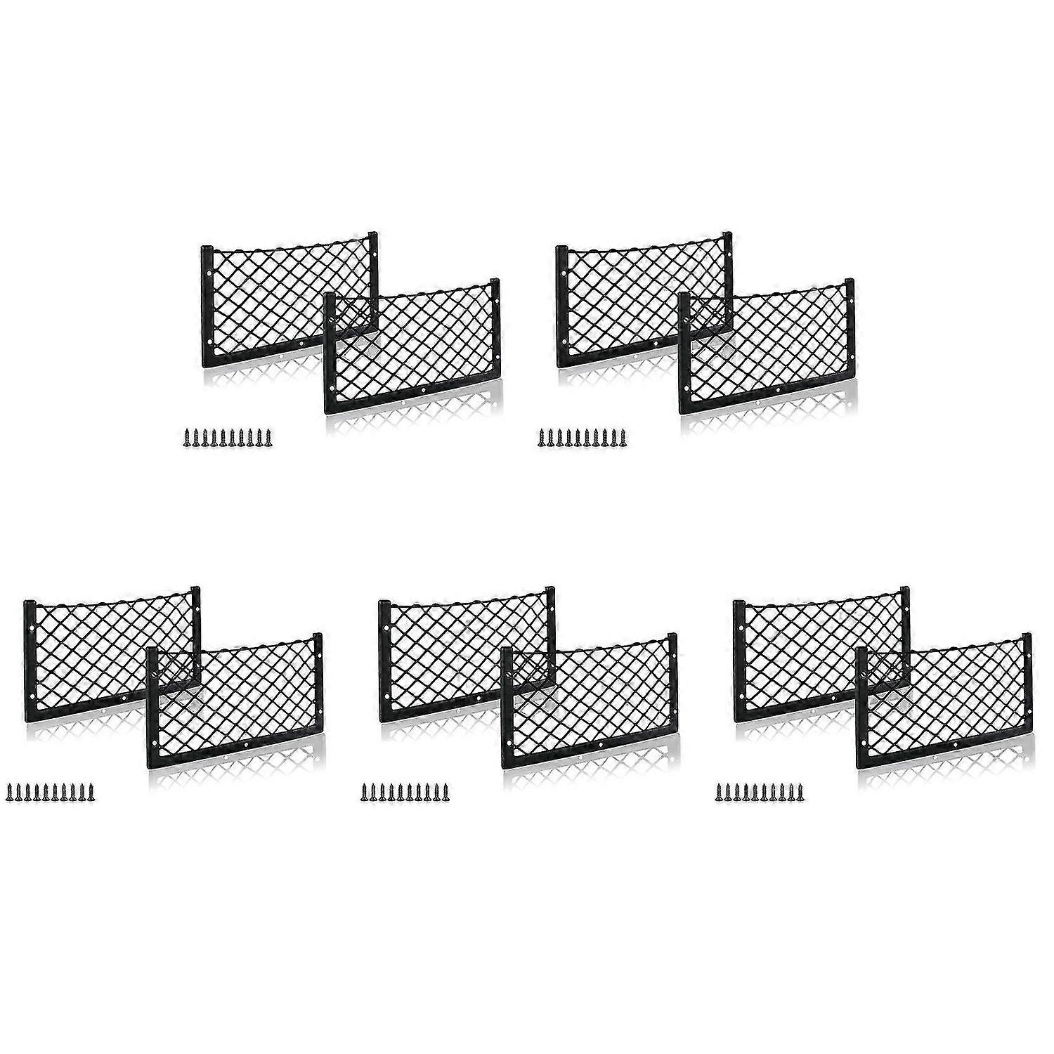 Car Storage Net Bag Boat Mesh Net Holder Car Pocket Organizer Net Car Seat Mesh Framed Net Pocket, 14 X 7 Inch 10 Pack