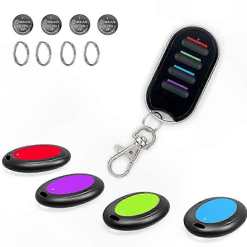 RF Wireless Locator with 4 Receivers for Keychains and Pet Tracking Devices