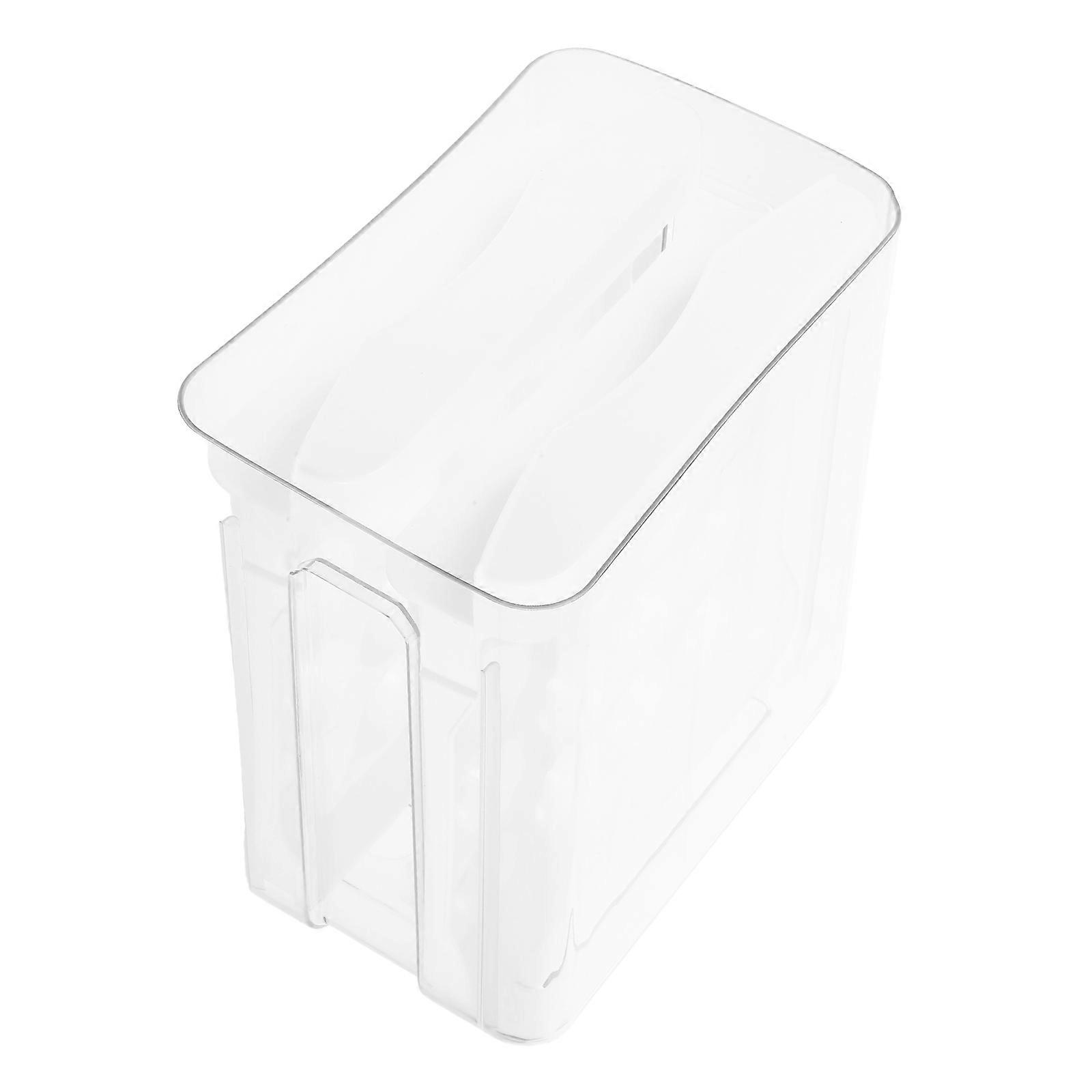 Egg Organizer For Refrigerator Double Layer Drawer Type 1Pack Transparent Egg Storage Box With Lid For Kitchen Use