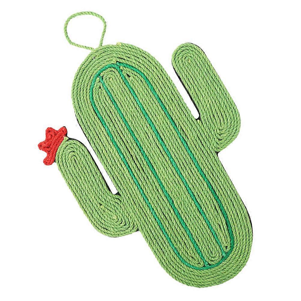 Kitten Scratch Pad Sisal Mat for Hanging Rope Cat Scratch Cactus Cartoon 1 Piece
