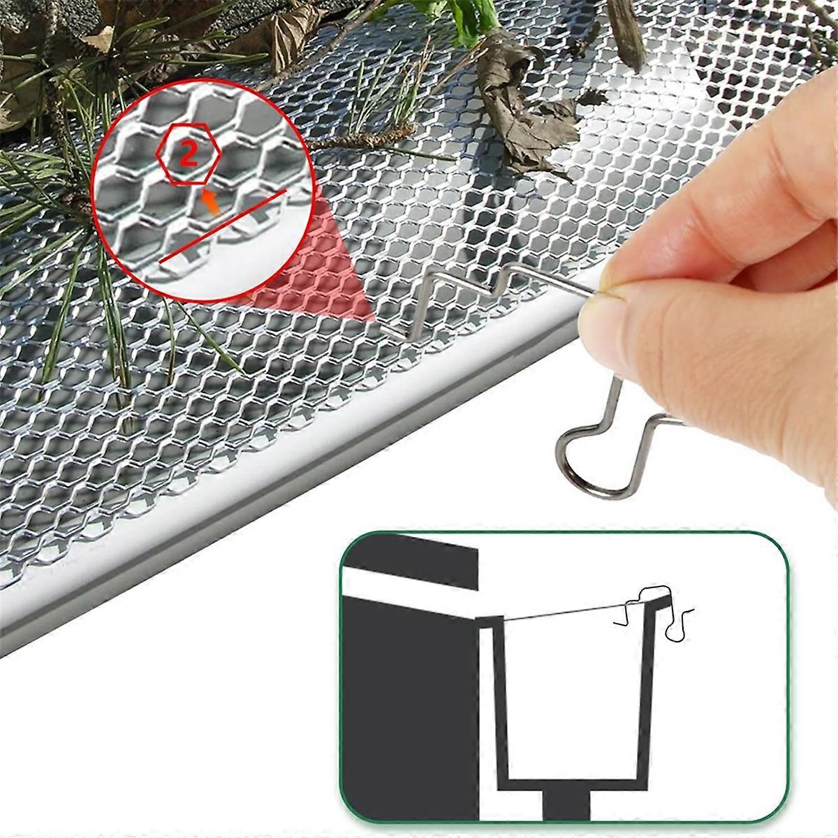 Christmas Light Hanger Hooks for Gutters with Perforated Guards A
